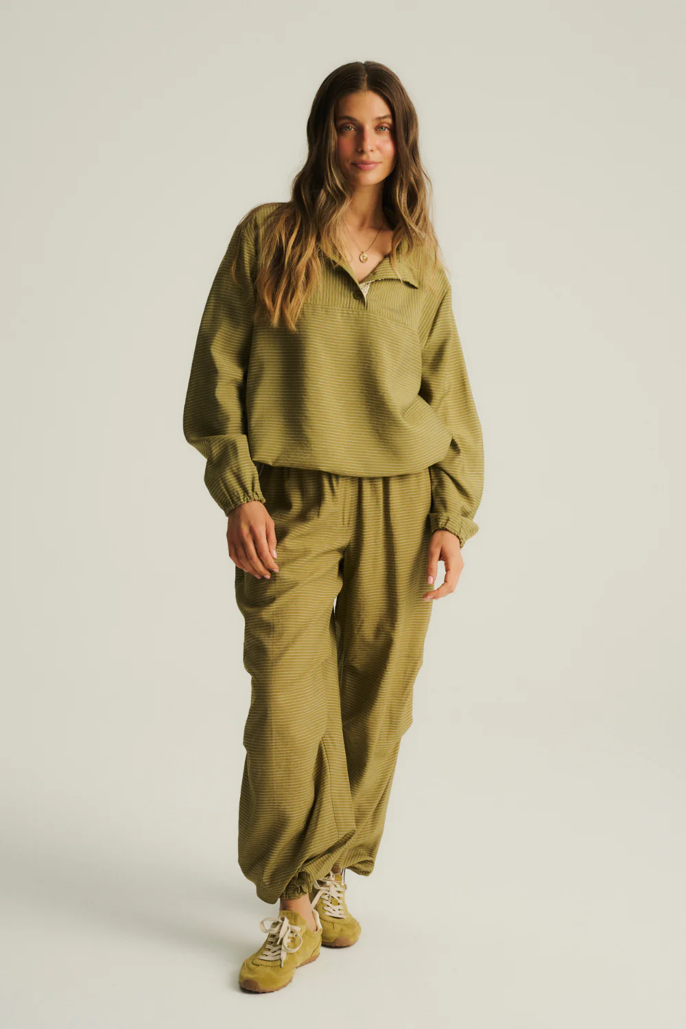 Bluza Aventura Lace Olive Stripes - Image 8