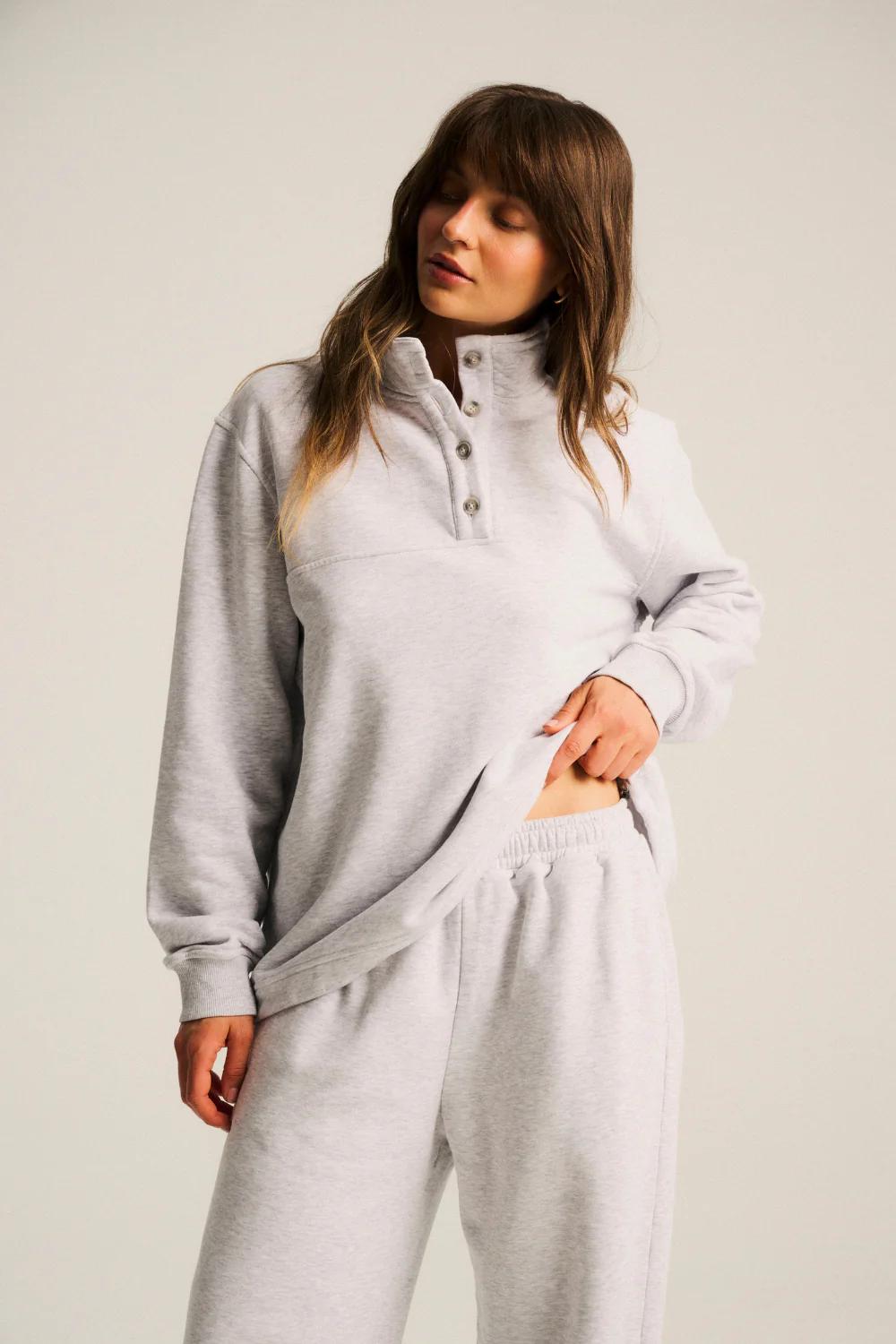Bluza Bell Light Grey Melange - Image 6