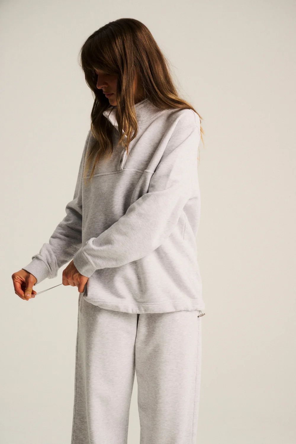 Bluza Bell Light Grey Melange - Image 7