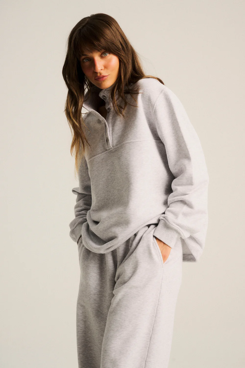 Bluza Bell Light Grey Melange - Image 8