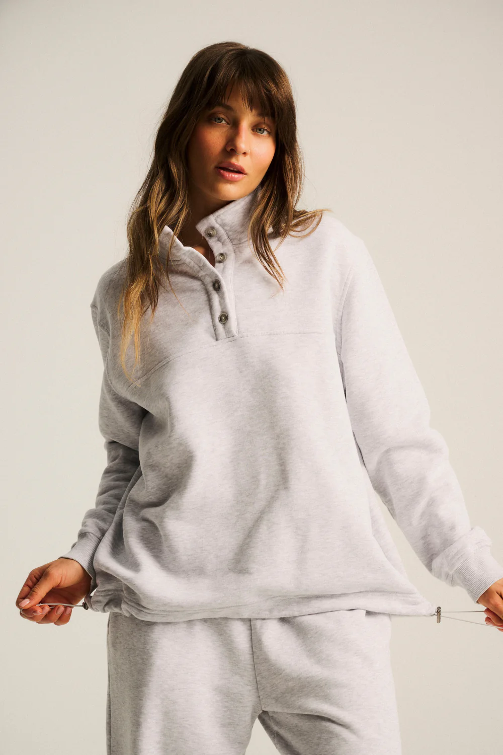 Bluza Bell Light Grey Melange - Image 9