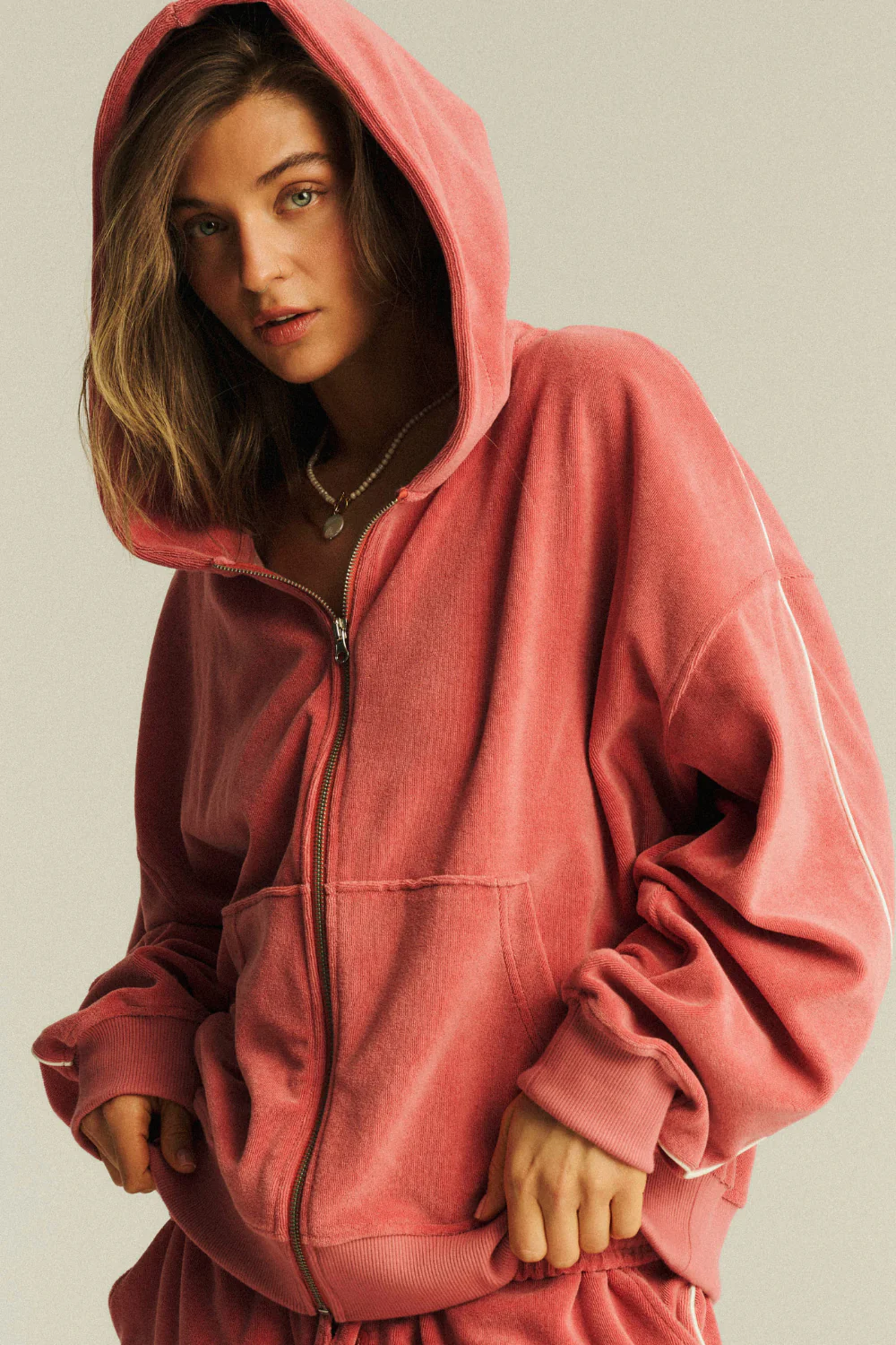 Bluza Kimberly Frotte Coral - Image 6