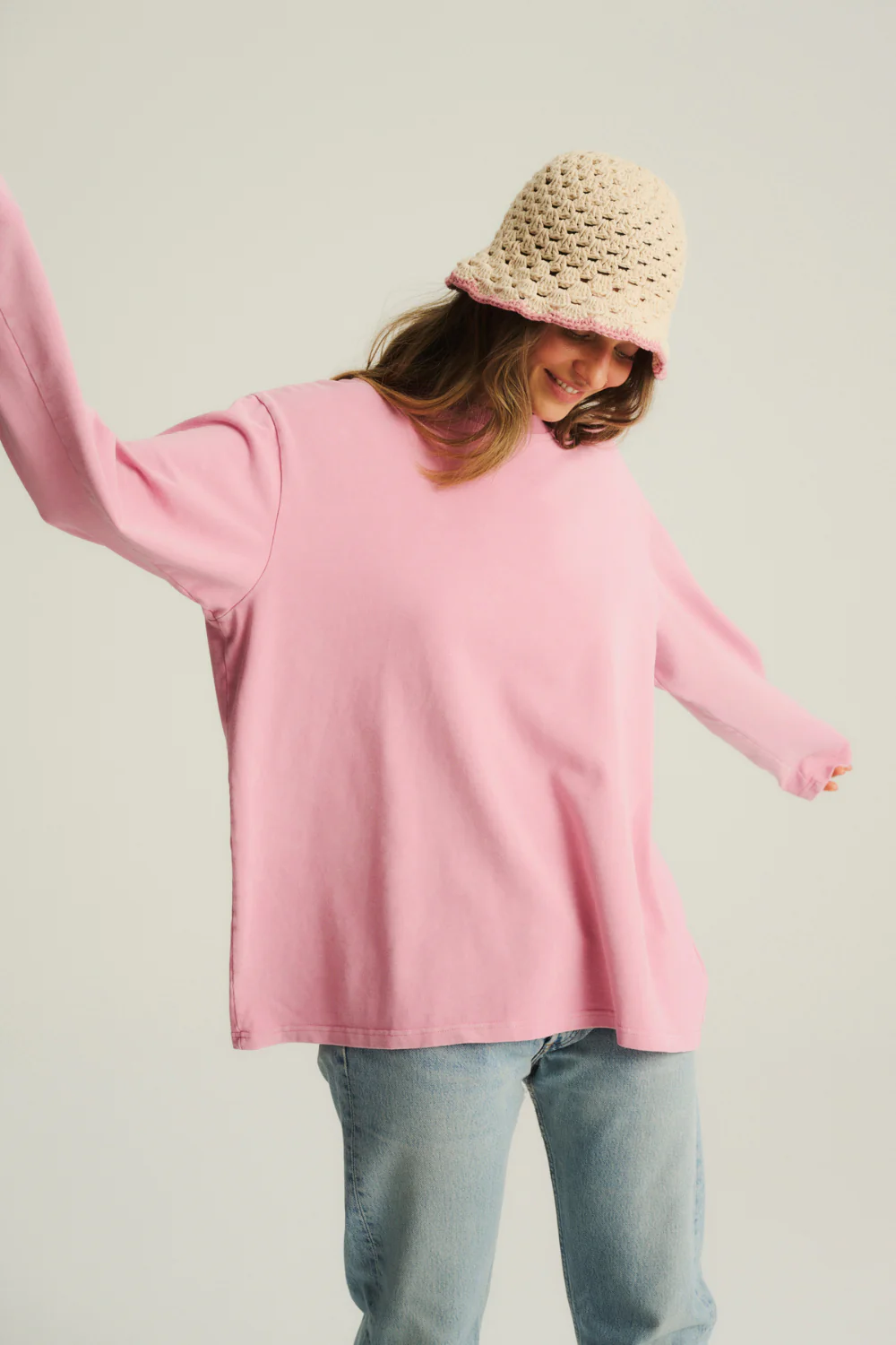 Kapelusz Bucket Lagoon Beige/Pink - Image 5