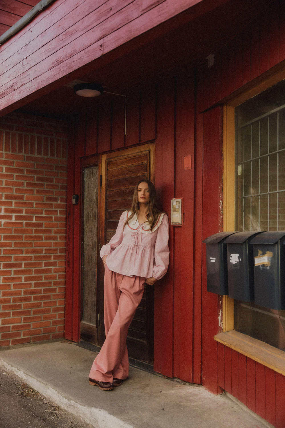 Koszula Cara Mia Pastel Pink Stripes - Image 5