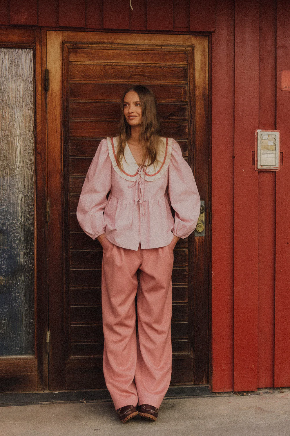 Koszula Cara Mia Pastel Pink Stripes - Image 6