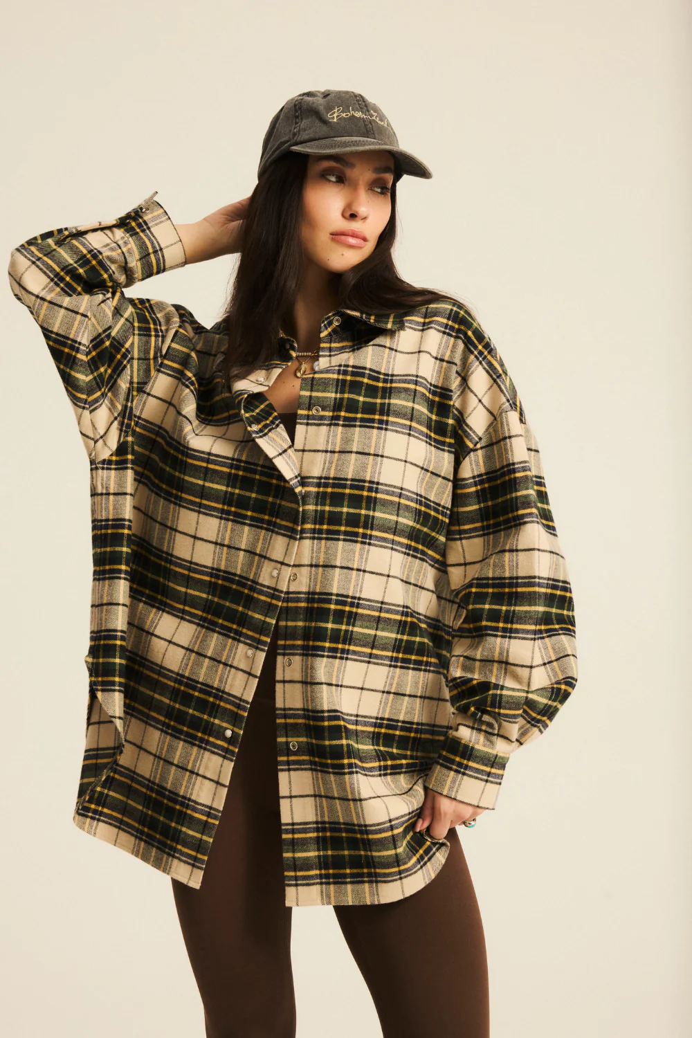 Koszula Chelsea Plaid Heavy Cream/Green - Image 4