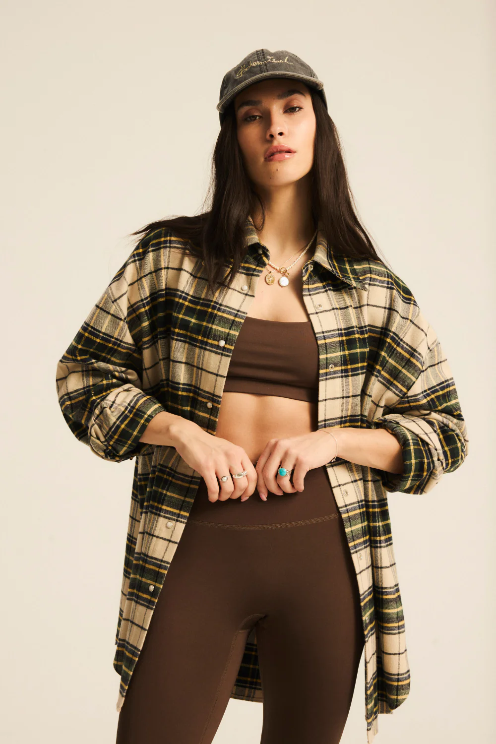 Koszula Chelsea Plaid Heavy Cream/Green - Image 6