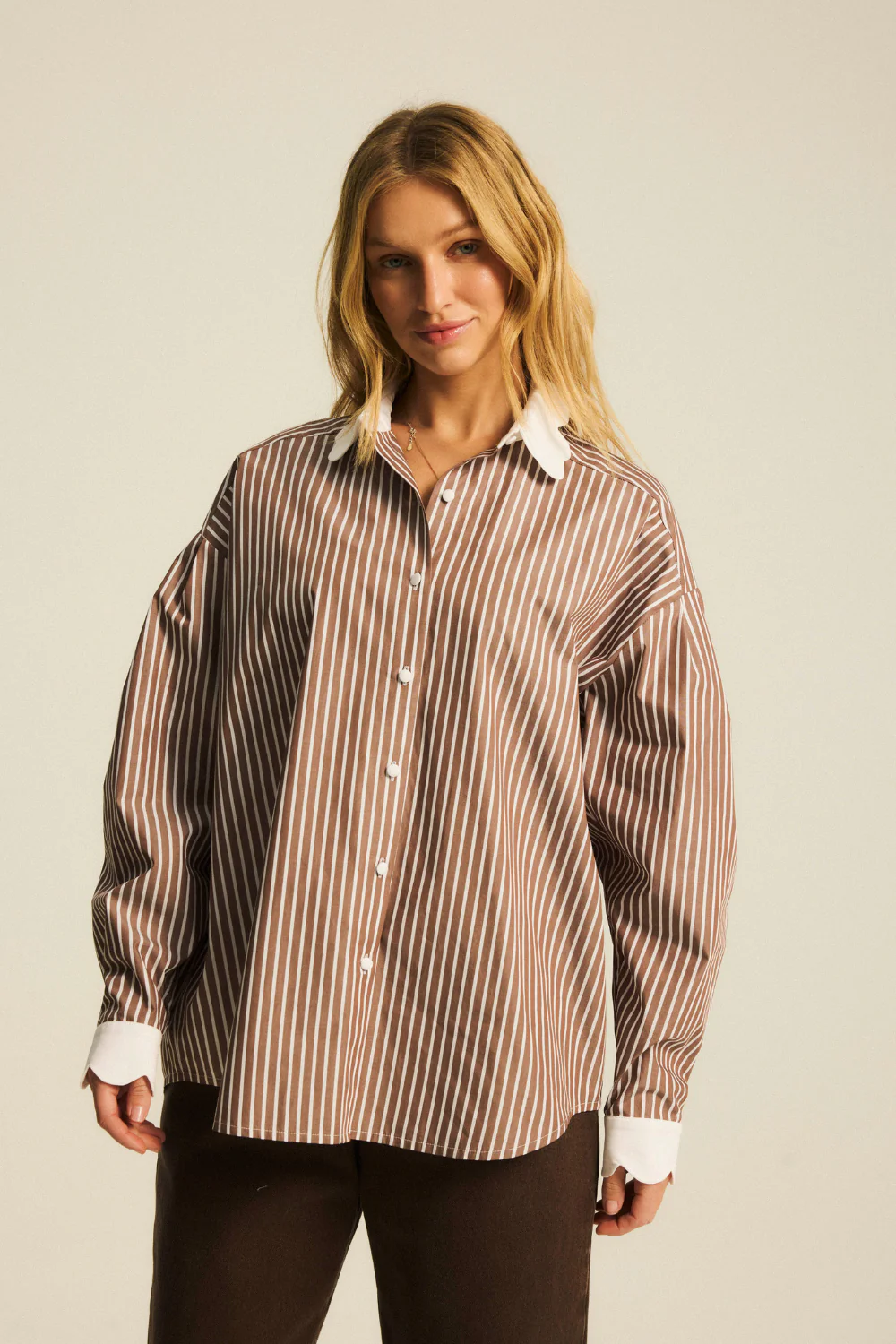 Koszula Estelle Chocolate Stripes - Image 2