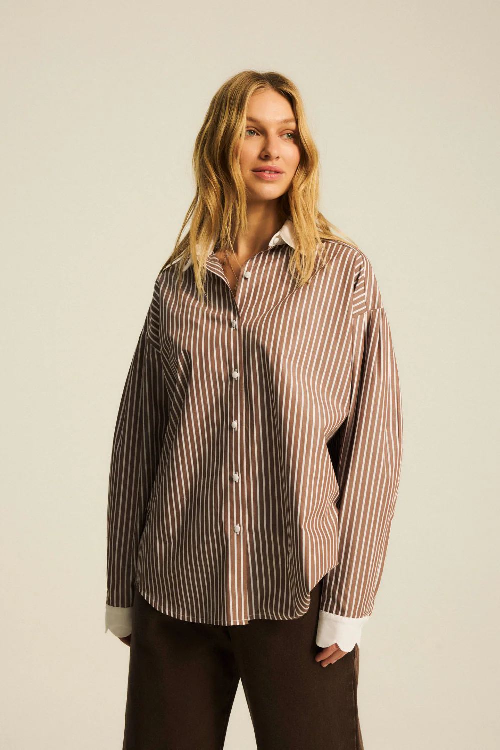 Koszula Estelle Chocolate Stripes - Image 7