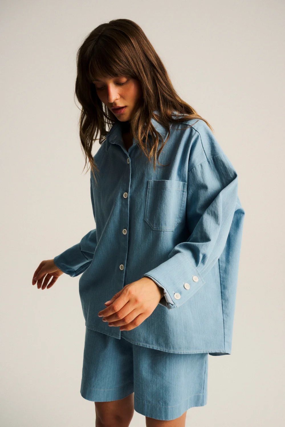 Koszula Leoni Denim Light Blue
