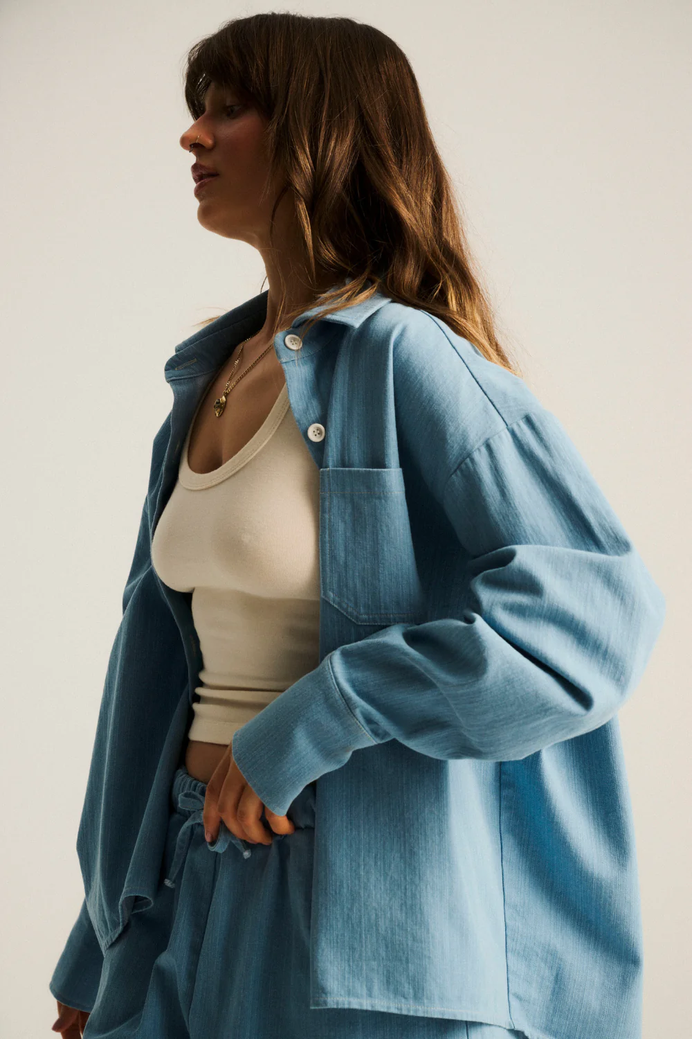 Koszula Leoni Denim Light Blue - Image 10