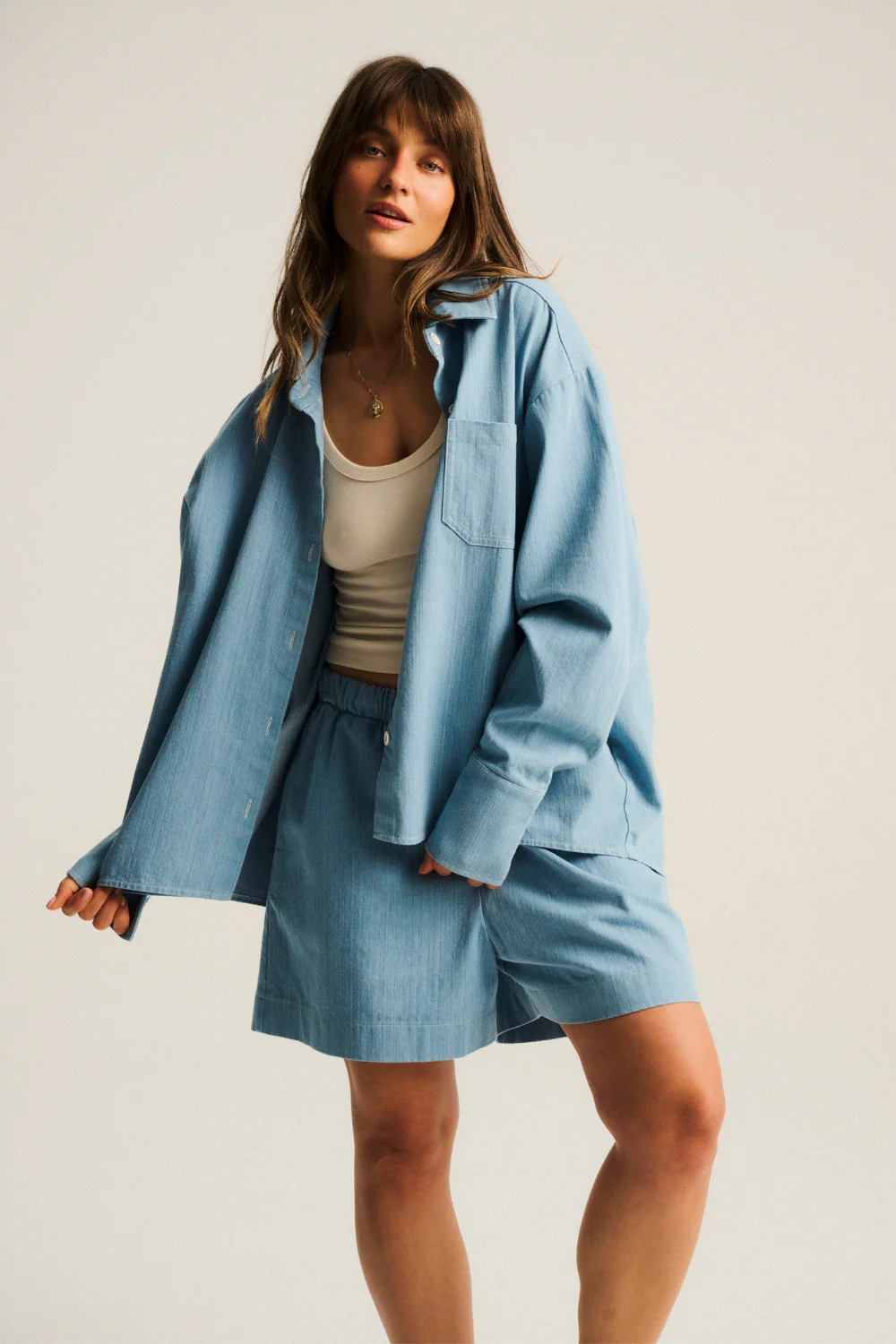 Koszula Leoni Denim Light Blue - Image 12