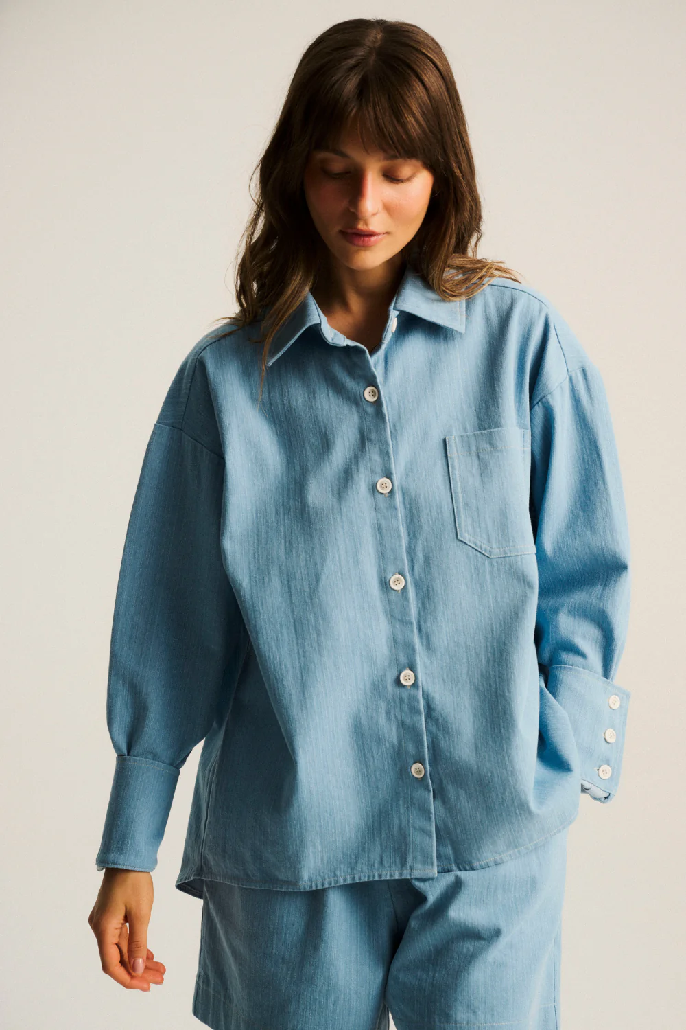 Koszula Leoni Denim Light Blue - Image 2