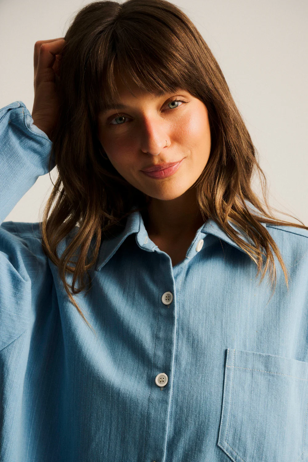 Koszula Leoni Denim Light Blue - Image 5