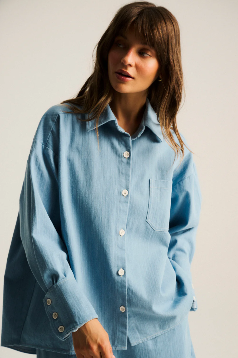Koszula Leoni Denim Light Blue - Image 6