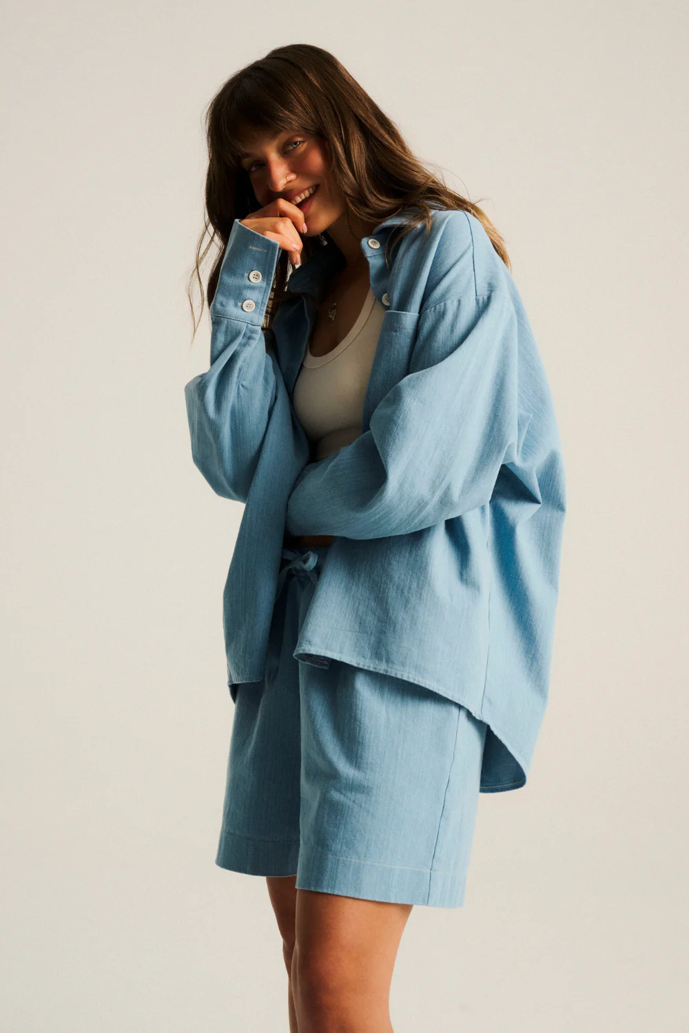 Koszula Leoni Denim Light Blue - Image 9