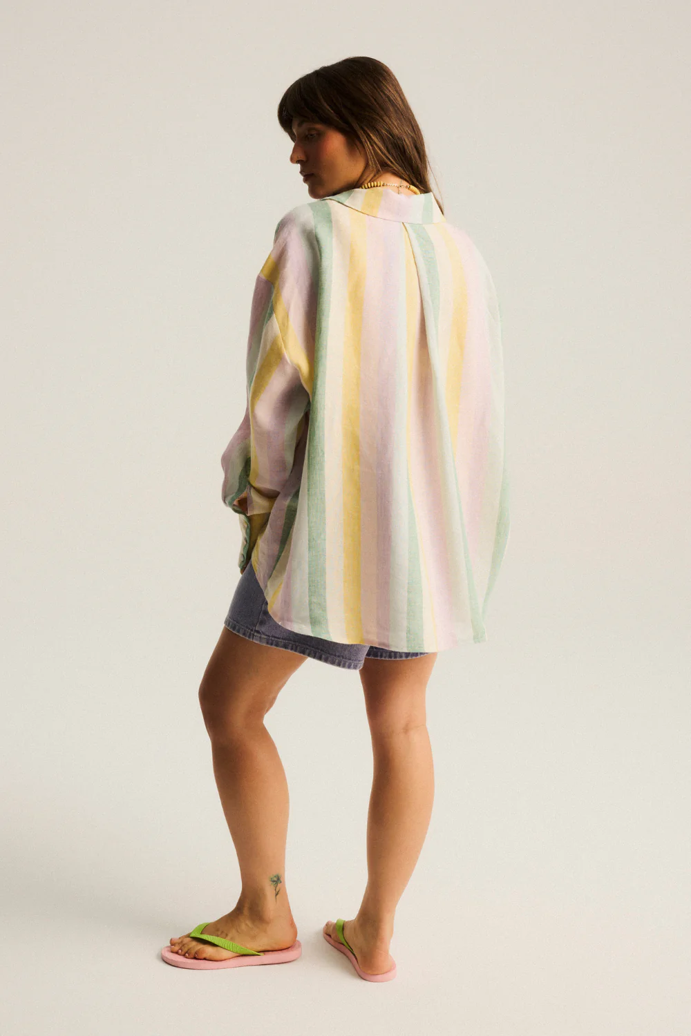 Koszula Leoni Linen Pastel Stripes - Image 5