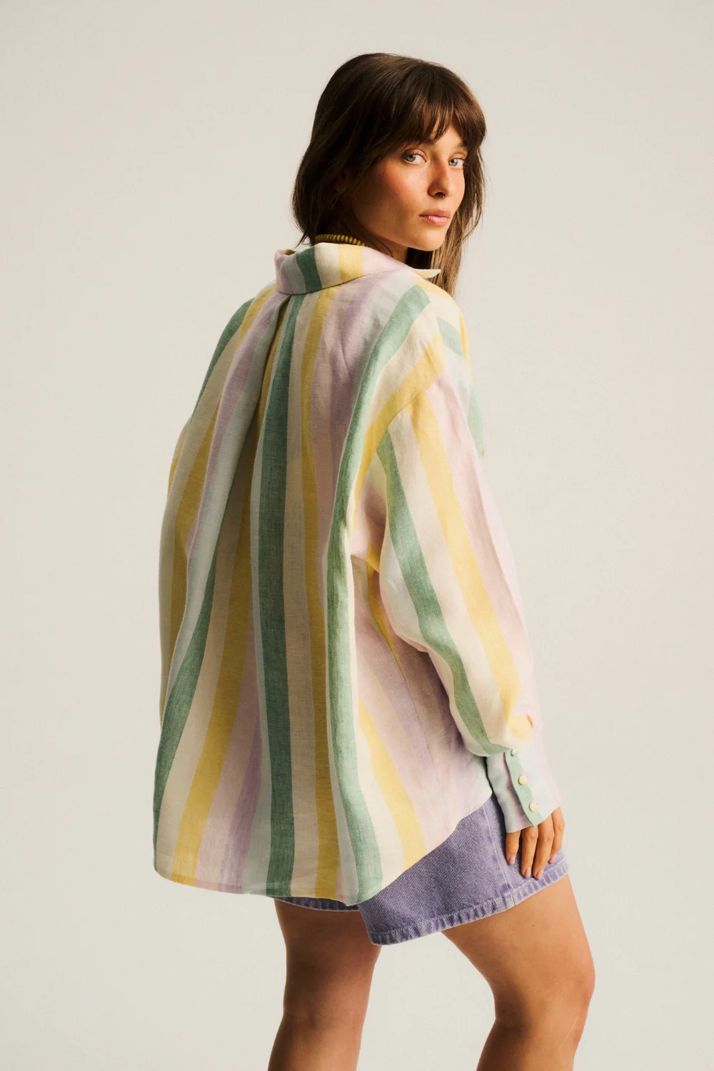 Koszula Leoni Linen Pastel Stripes - Image 8