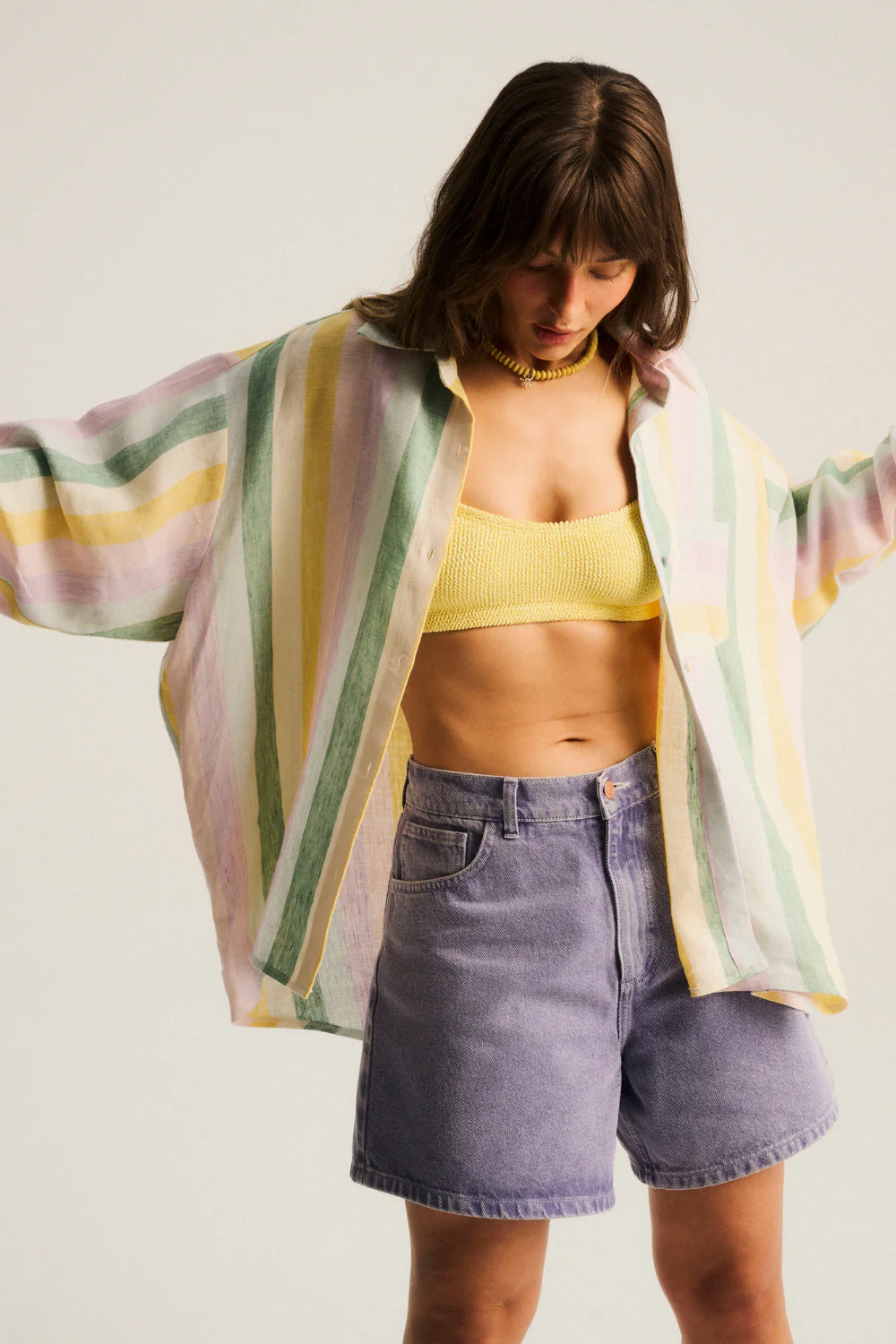 Koszula Leoni Linen Pastel Stripes - Image 9