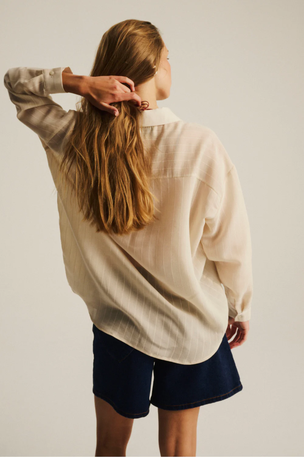 Koszula Leylah Sheer Beige - Image 6