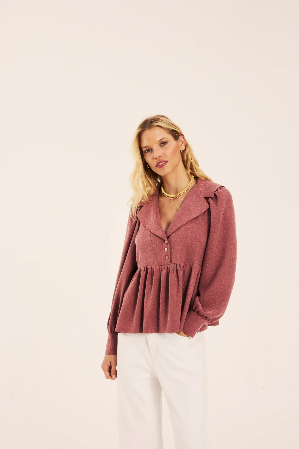 Koszula Nicola Mauve Jacquard - Image 7
