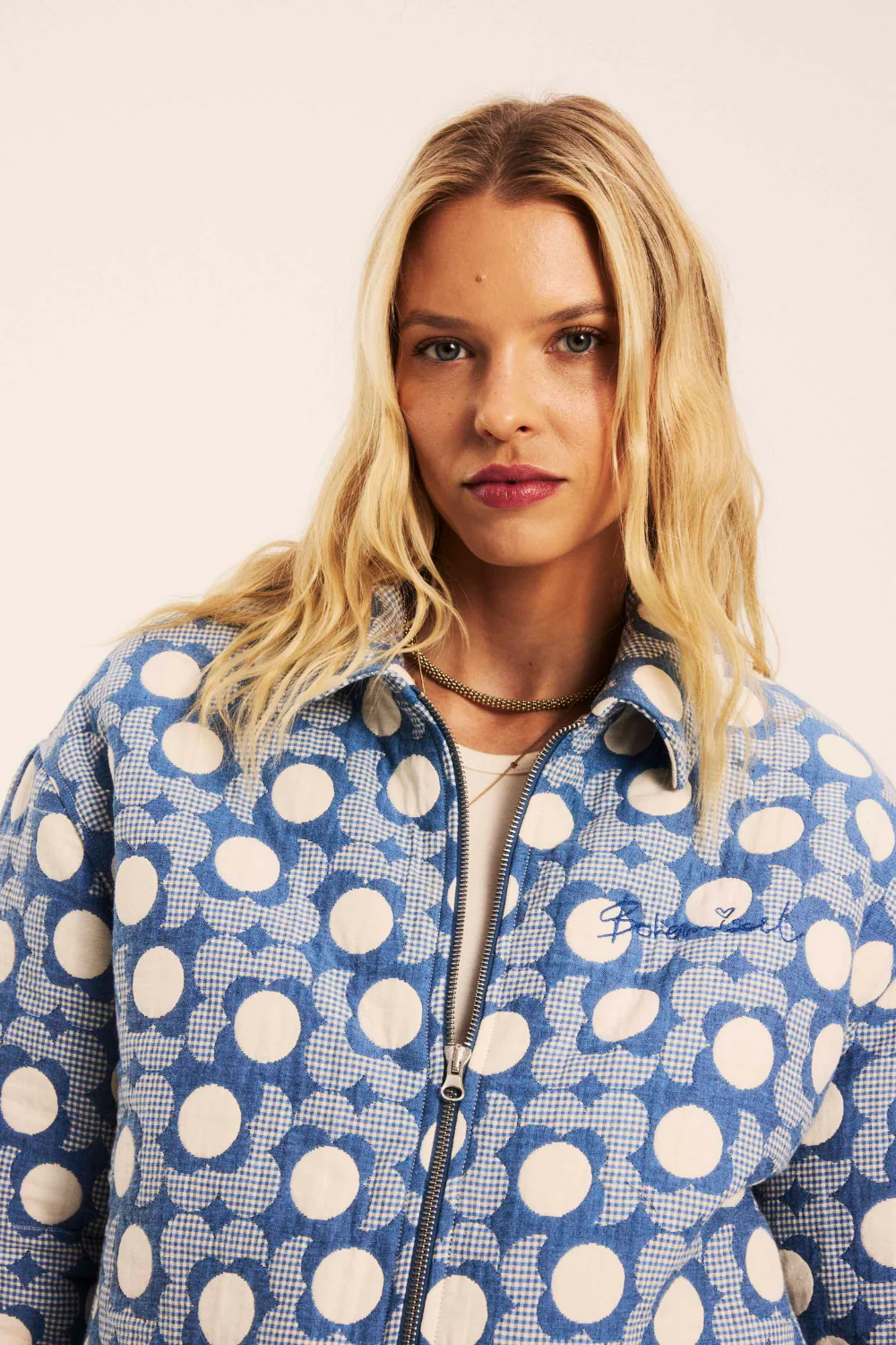Kurtka Bomberka Buffalo Blue Flowers - Image 11