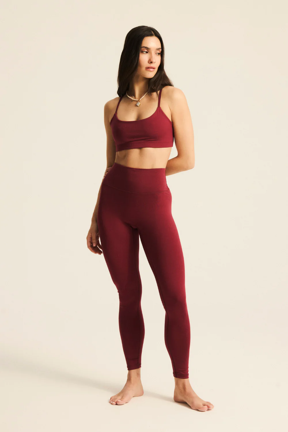 Legginsy Active Yin Burgundy - Image 9