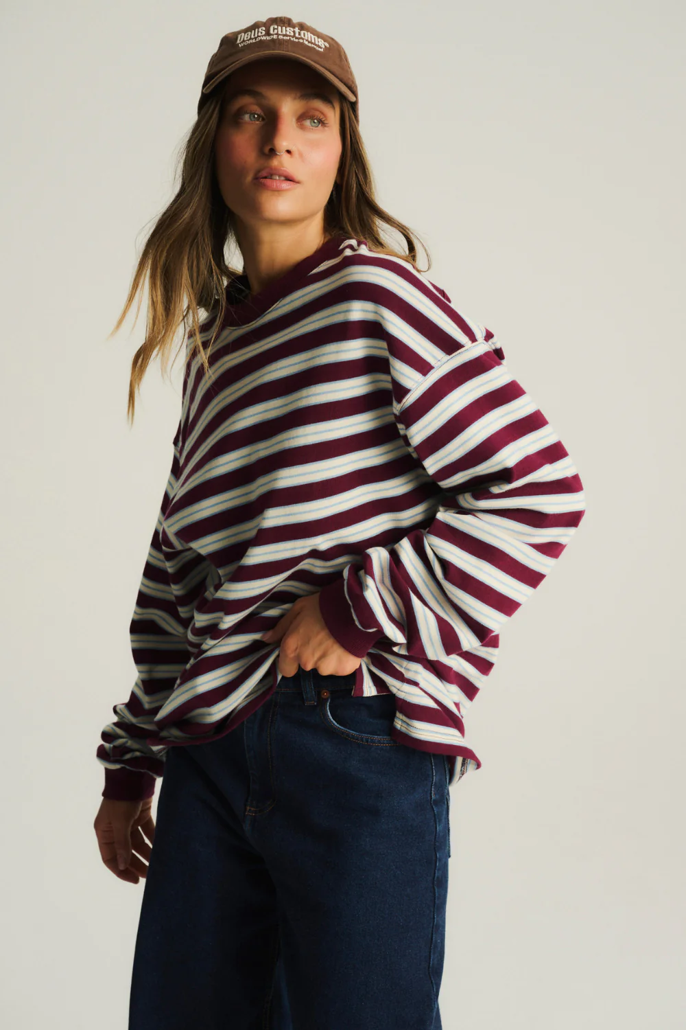 Longsleeve Astor Heavy Blue/Blackberry - Image 7