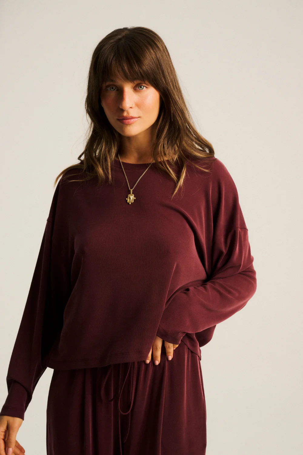 Longsleeve Camille Red Wine - Image 3