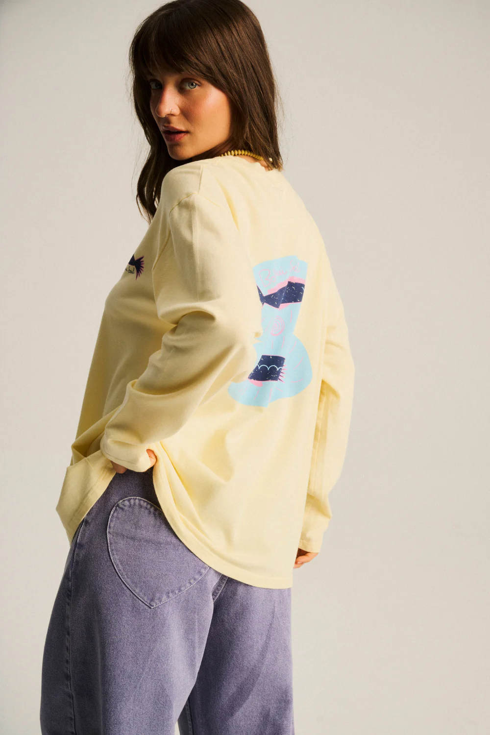 Longsleeve Cheri 2.0 Medium Softened Banana Cool Fish