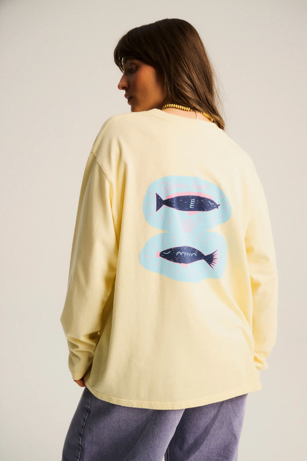 Longsleeve Cheri 2.0 Medium Softened Banana Cool Fish - Image 2