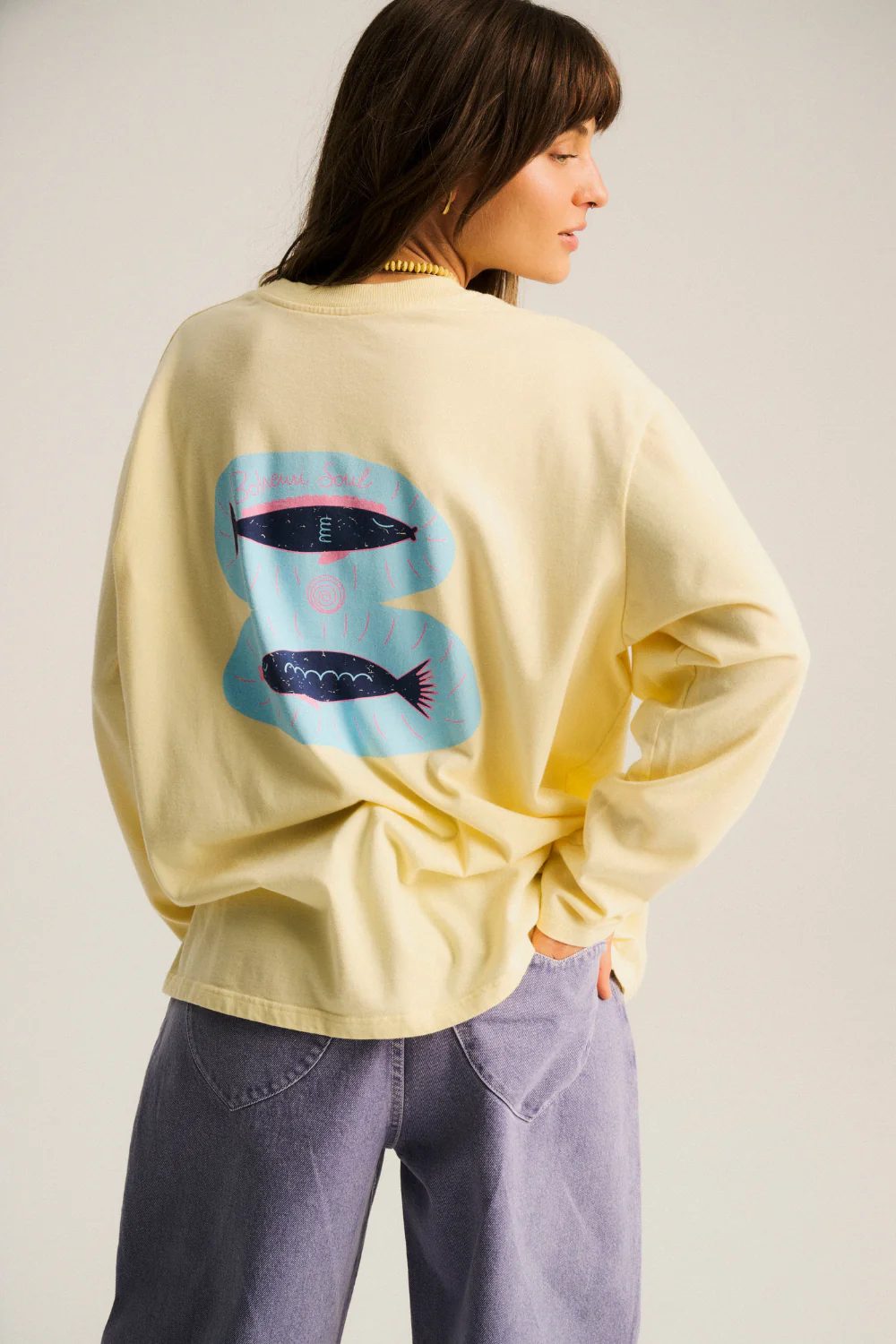 Longsleeve Cheri 2.0 Medium Softened Banana Cool Fish - Image 6