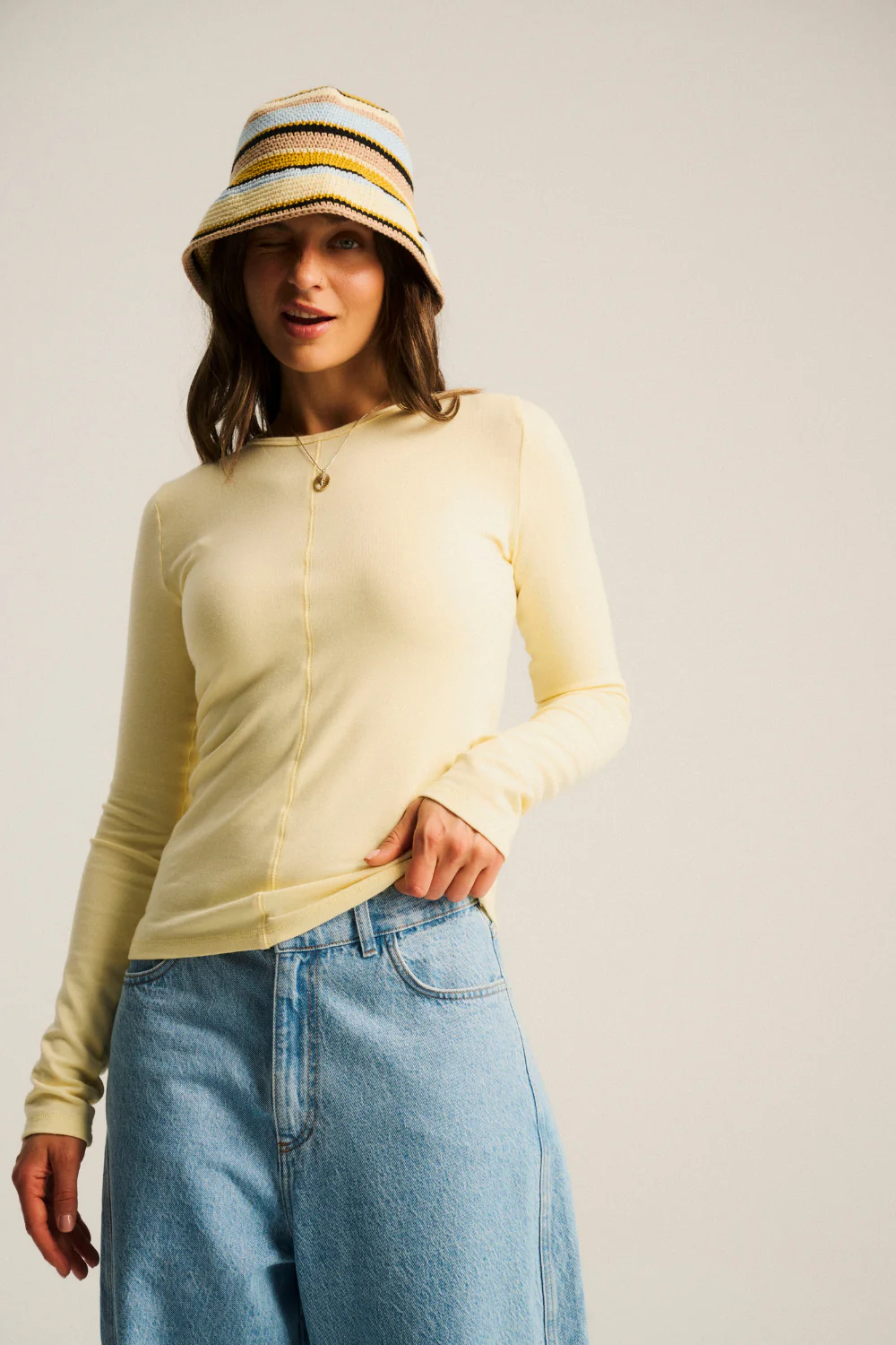 Longsleeve Mavis Softened Banana - Image 4