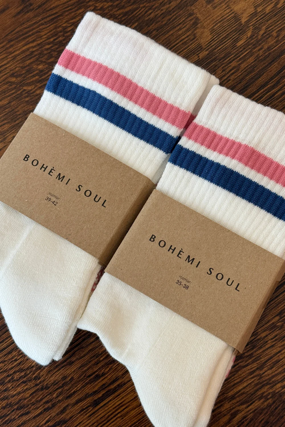 Skarpetki Navy/Pink Stripe