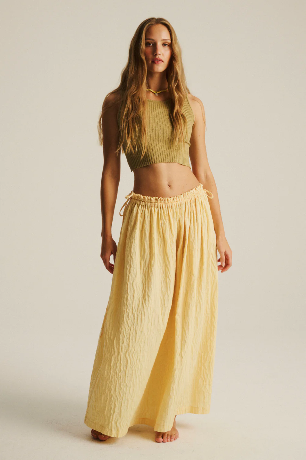 Spódnica Lumen Pale Banana Jacquard - Image 6