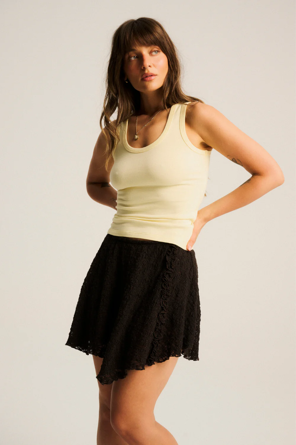 Spódniczka Sorana Lace Bitter Chocolate - Image 8