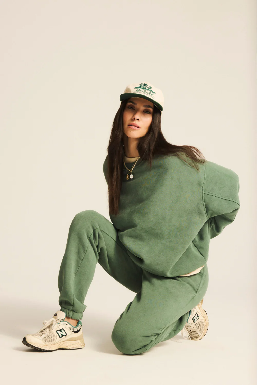 Spodnie Cali Light Vintage Pine Green - Image 2