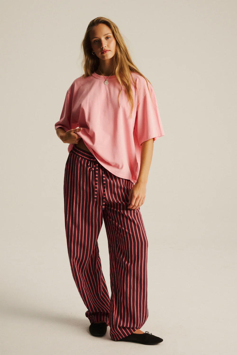 Spodnie Fuerte Plum Stripes - Image 5