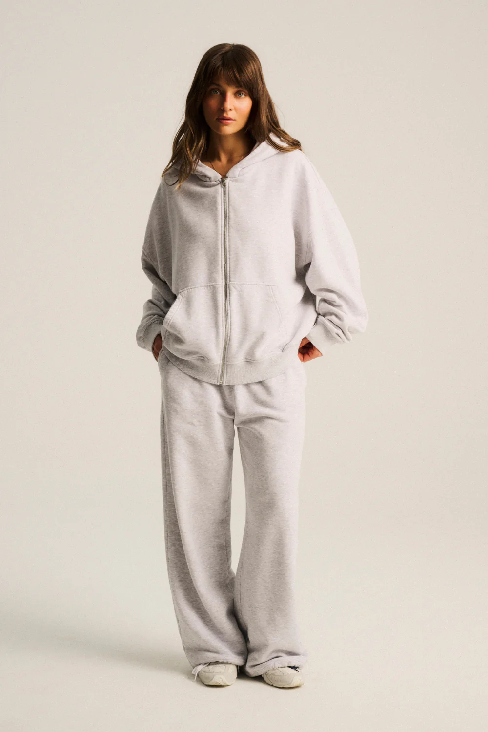 Spodnie Hill Light Grey Melange - Image 7