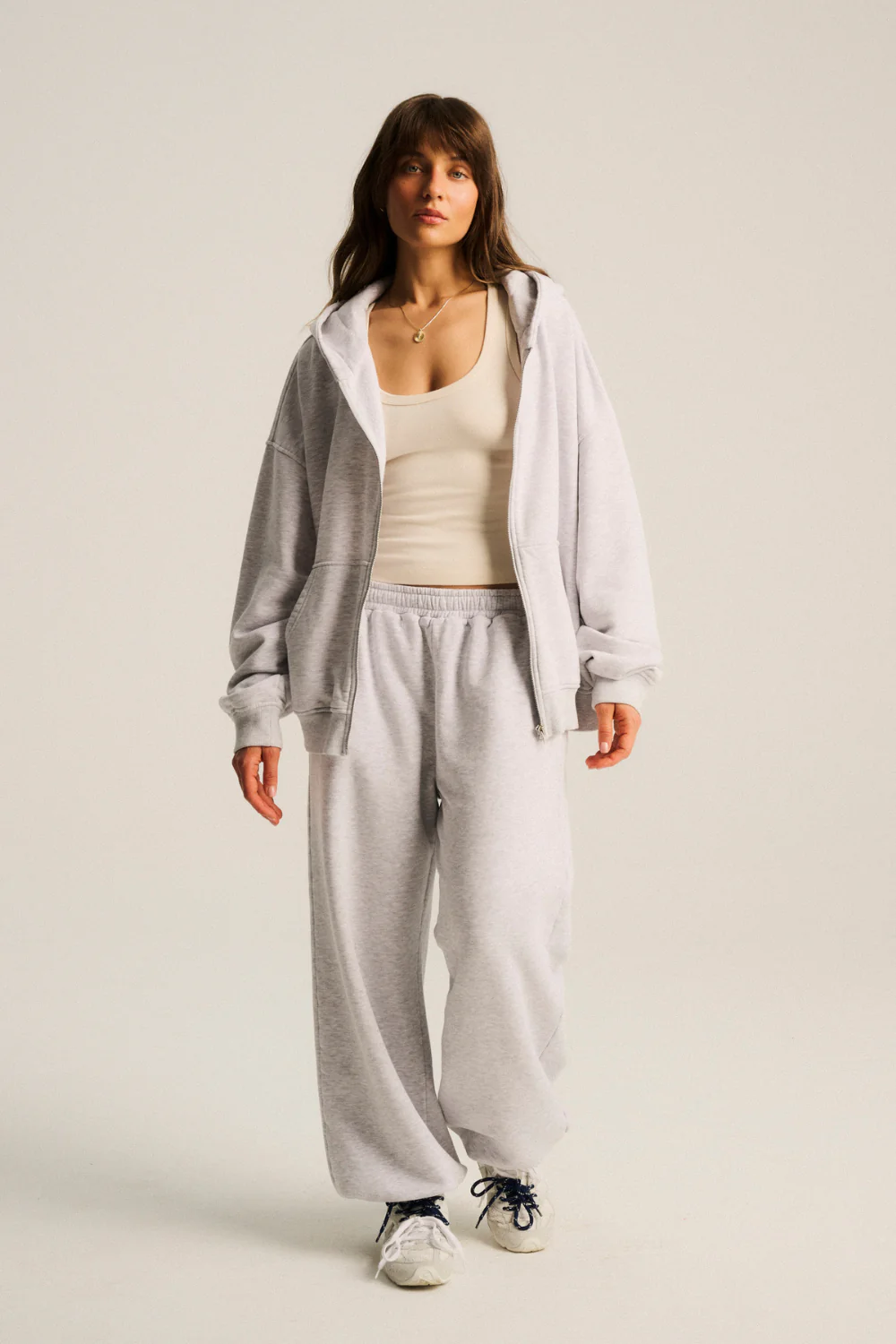 Spodnie Hill Light Grey Melange - Image 8