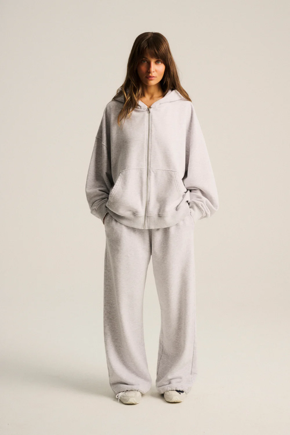 Spodnie Hill Light Grey Melange - Image 9