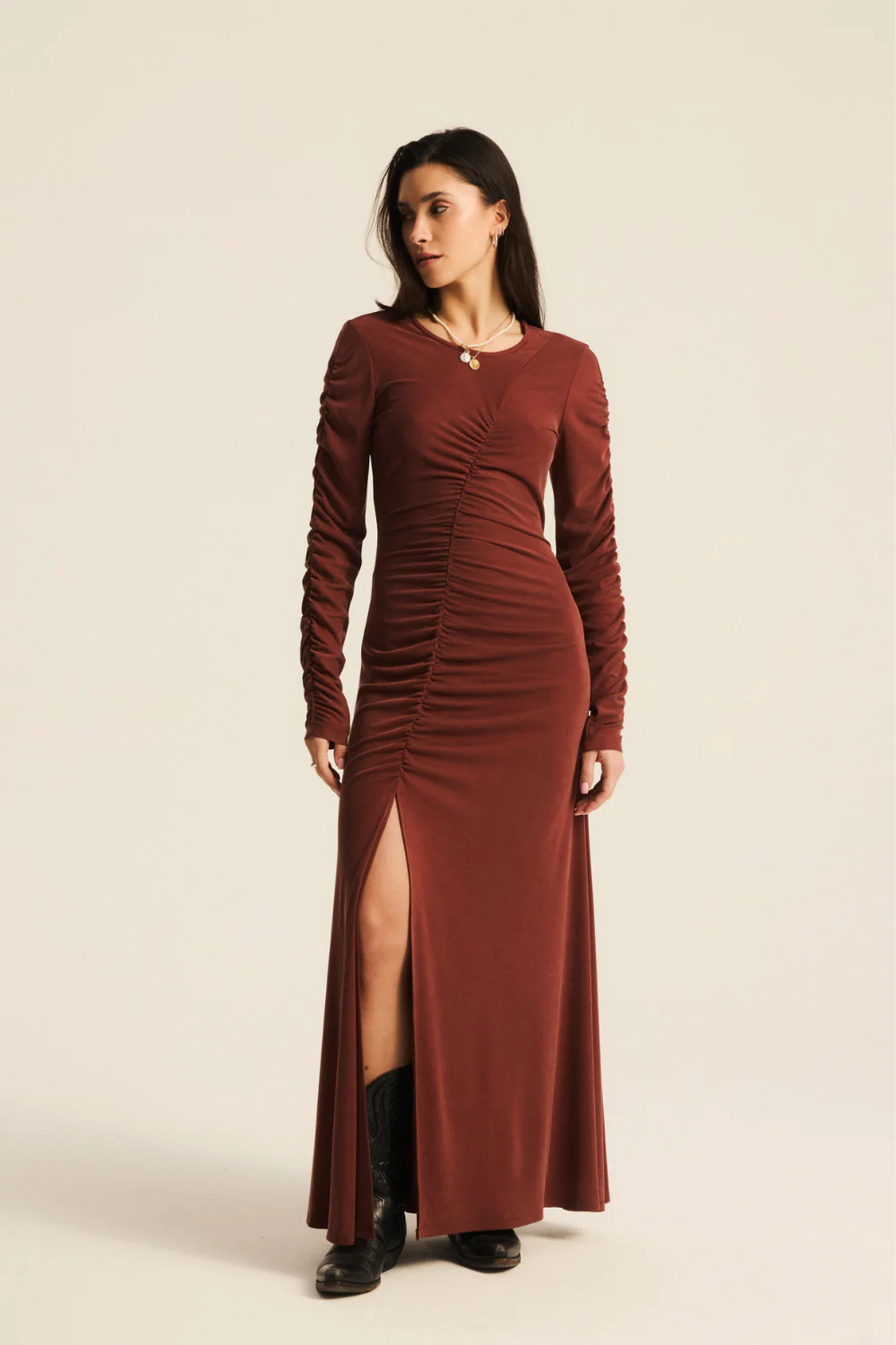 Sukienka Gemma Maxi Bordeaux