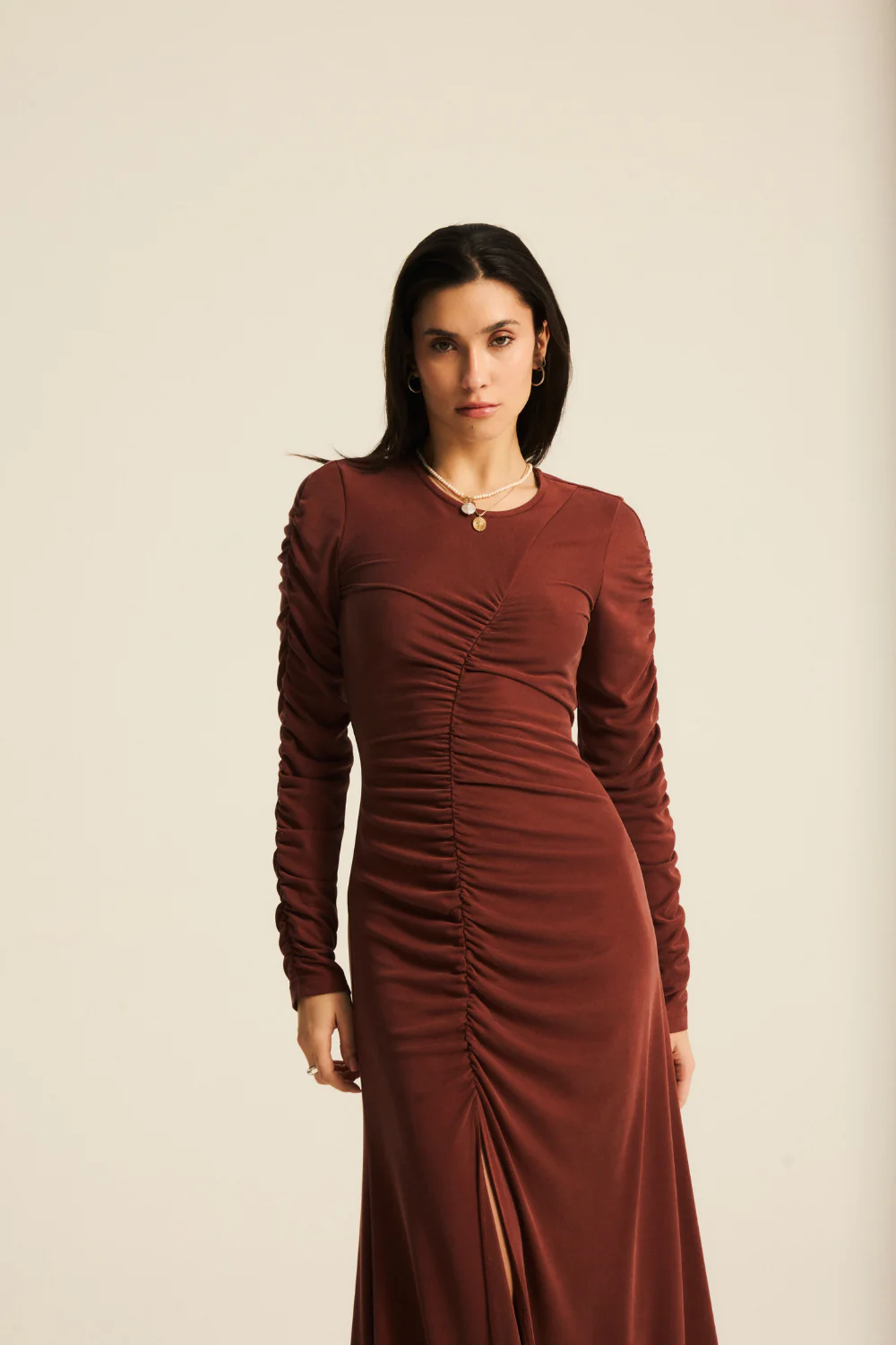Sukienka Gemma Maxi Bordeaux - Image 7