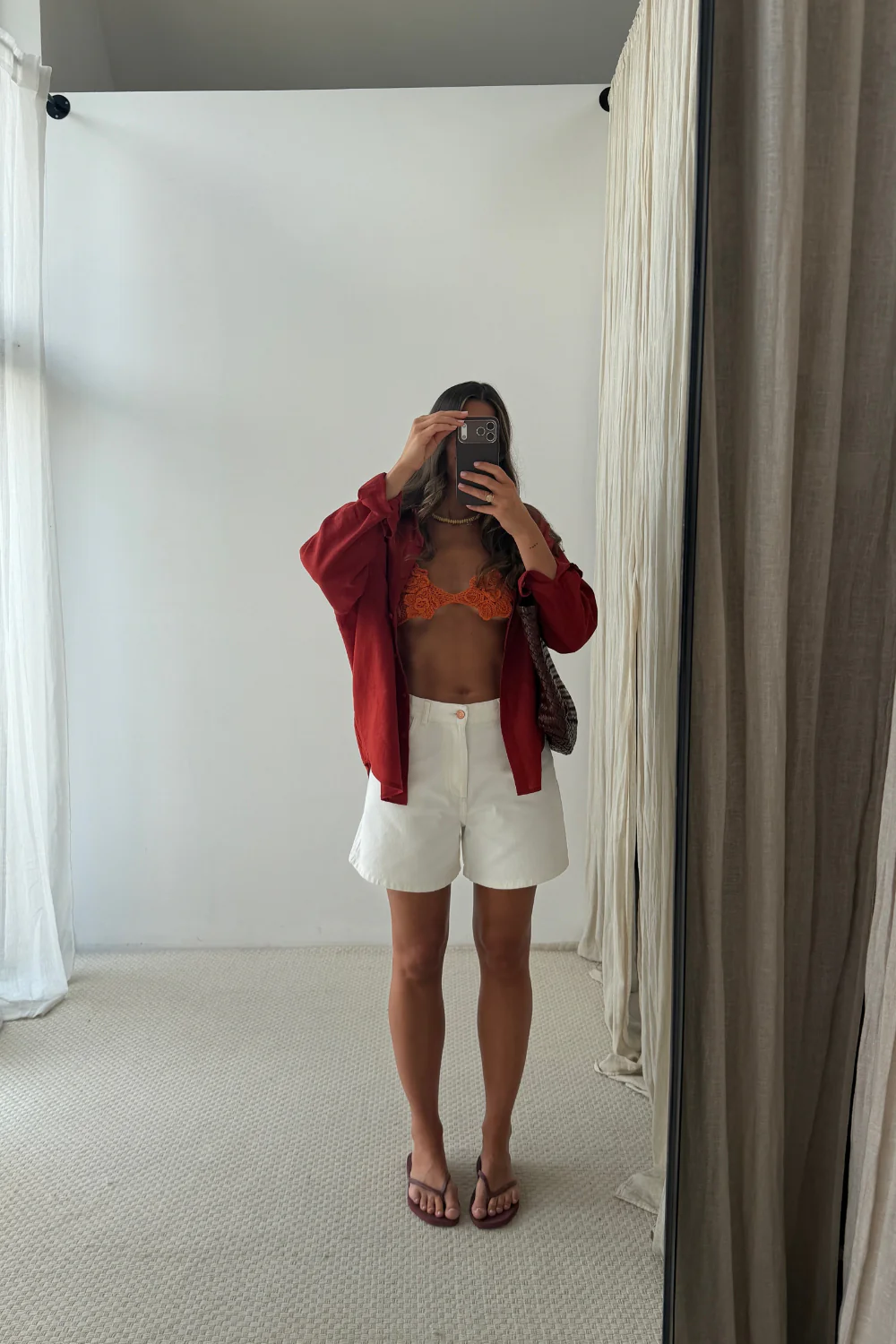 Szorty Jeansowe Cute Hearts Off-White - Image 9