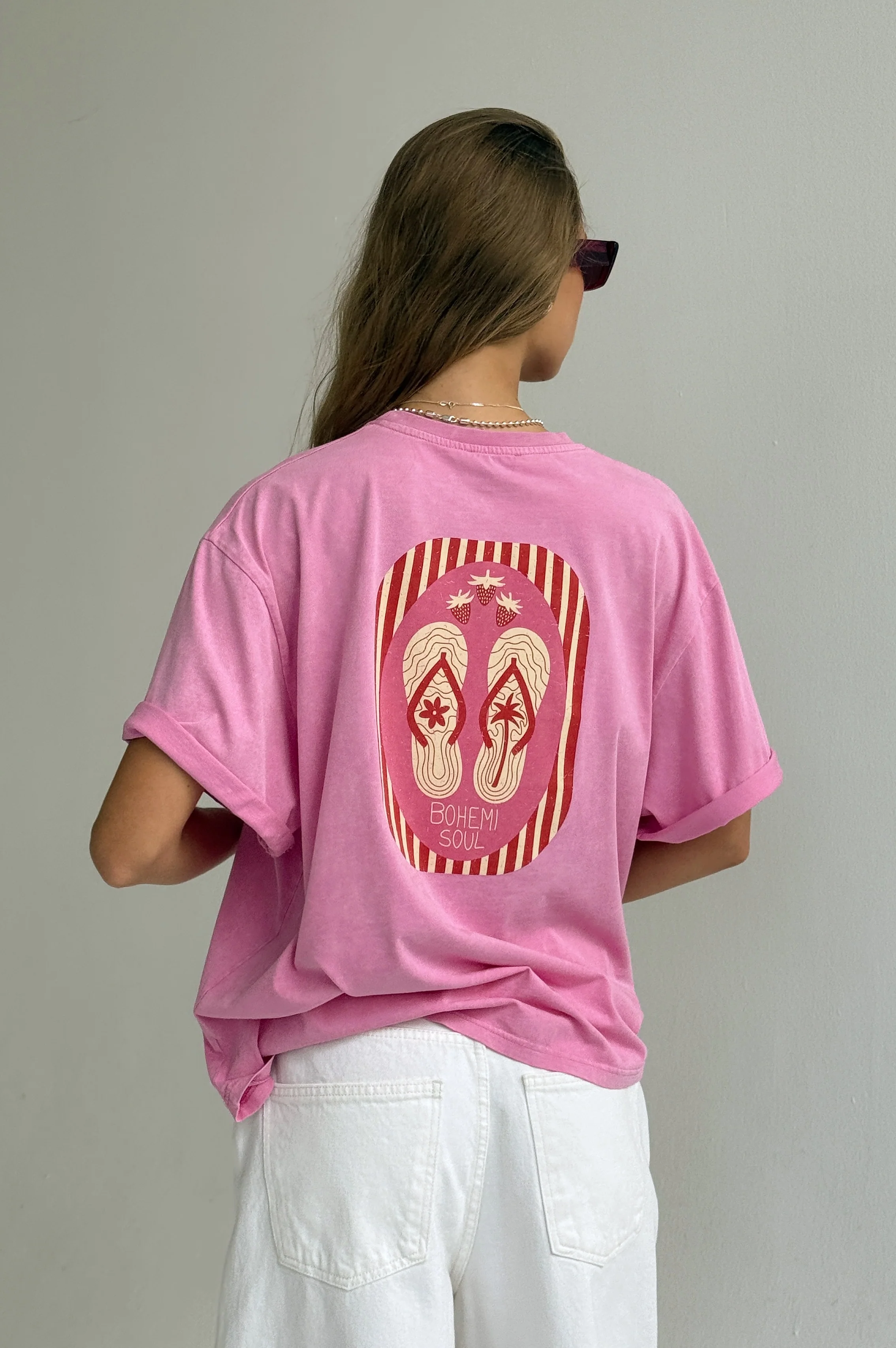 T-shirt Piper Light Vintage Bonbon Pink Flip-flops