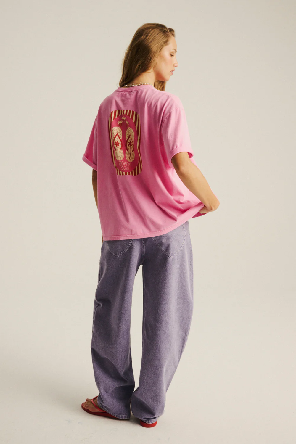 T-shirt Piper Light Vintage Bonbon Pink Flip-flops - Image 10