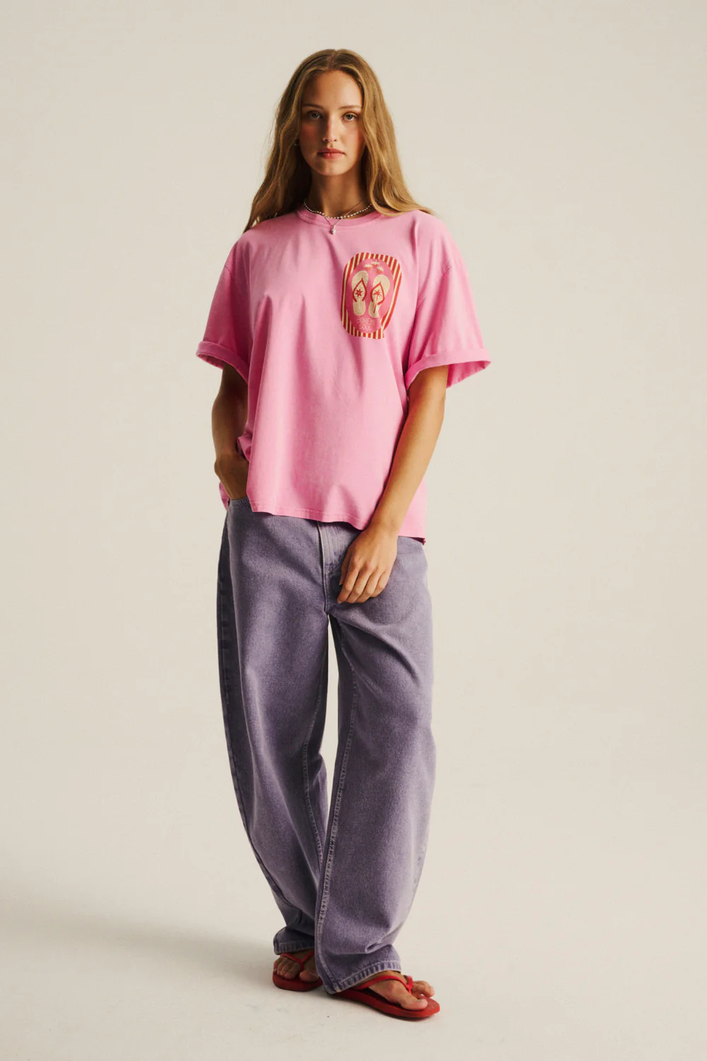 T-shirt Piper Light Vintage Bonbon Pink Flip-flops - Image 7