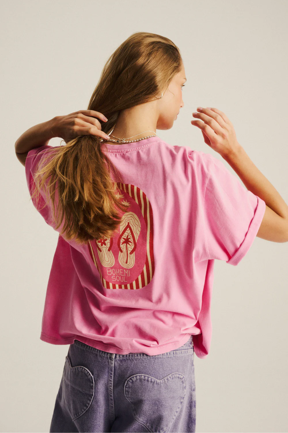 T-shirt Piper Light Vintage Bonbon Pink Flip-flops - Image 9