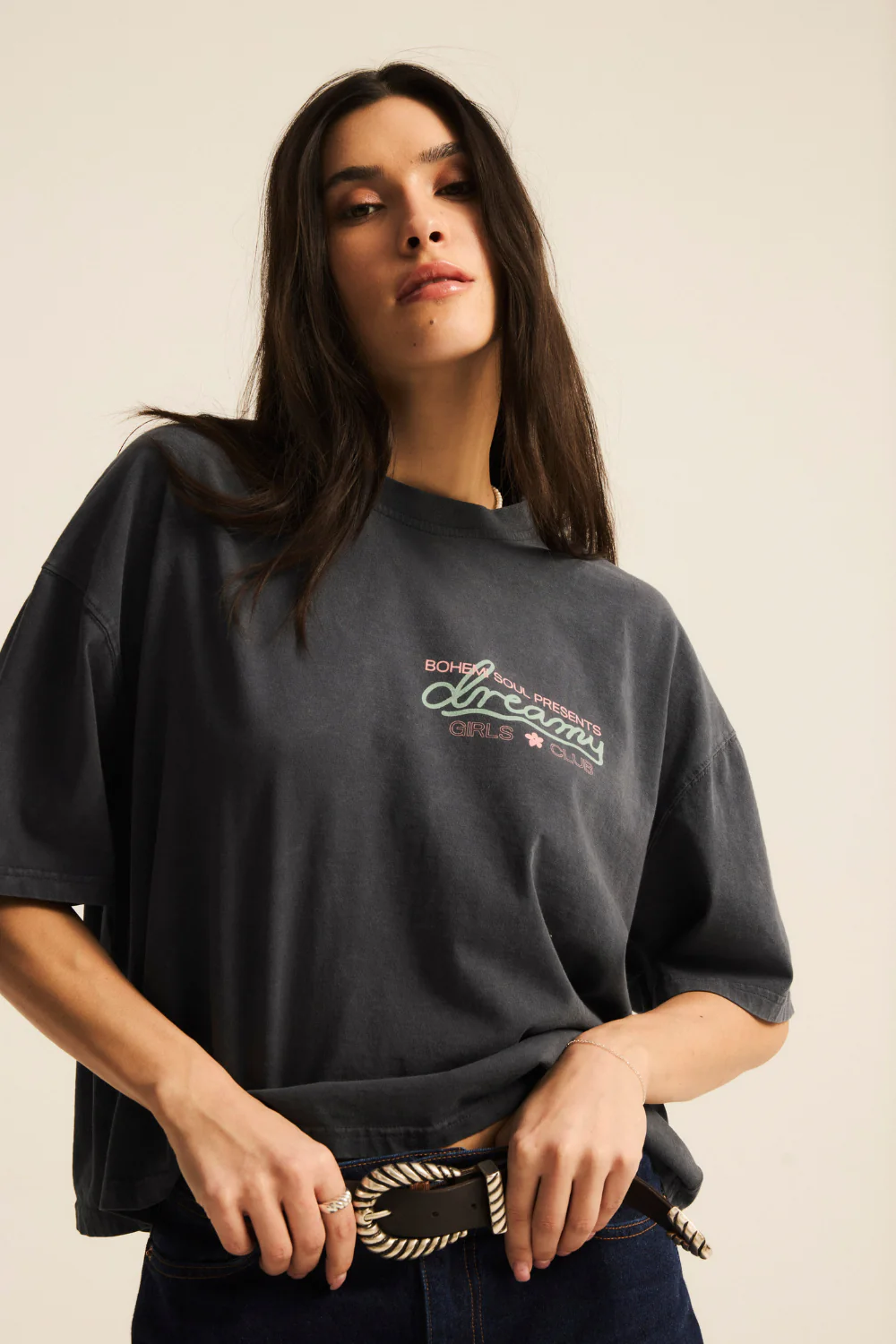 T-shirt Salome Vintage Graphite Dreamy Girls - Image 3