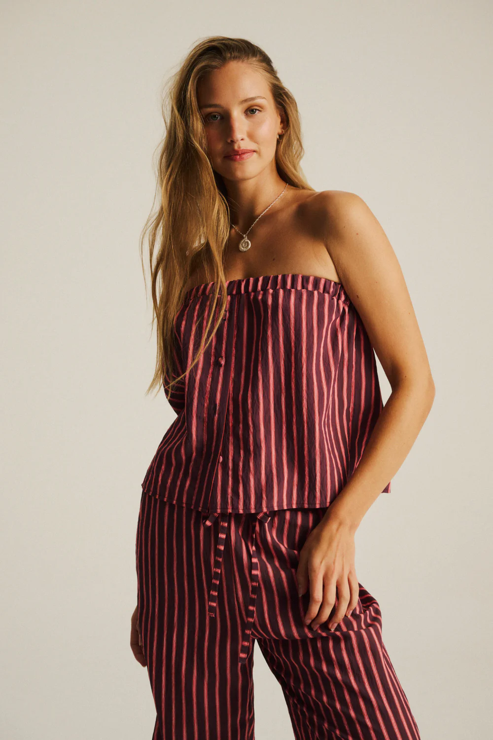 Top Debra Plum Stripes - Image 3